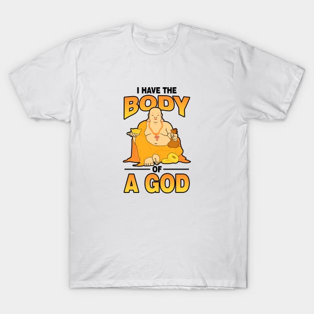 Chubby Buddha Mantra Buddhism T-Shirt by Tobias Store